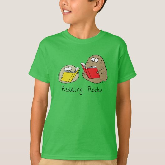 Cute Reading Rocks Librarian Book Lovers T-shirt (Voorkant)