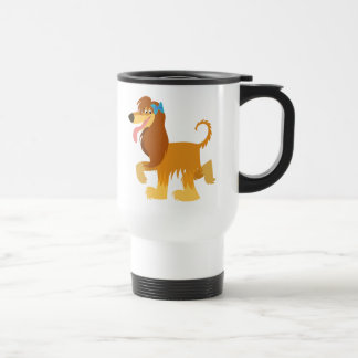 Cute Ready Cartoon Afghan Hound Commuter Mok