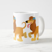 Cute Ready Cartoon Afghan Hound Jumbo Mok (Voorkant rechts)