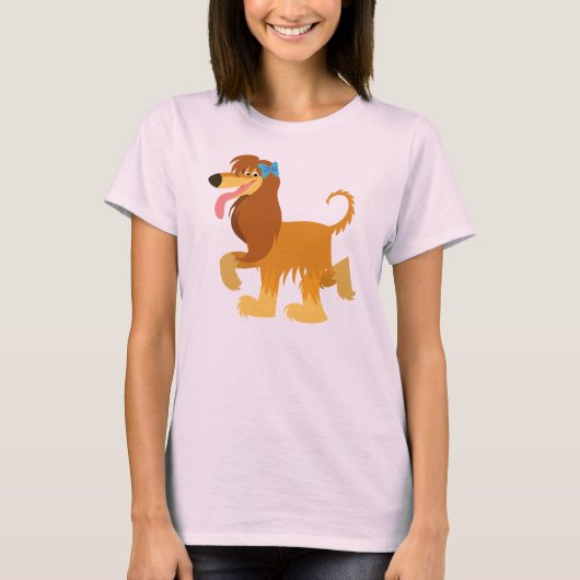 Cute Ready Cartoon Afghan Hound Women T-Shirt (Voorkant)