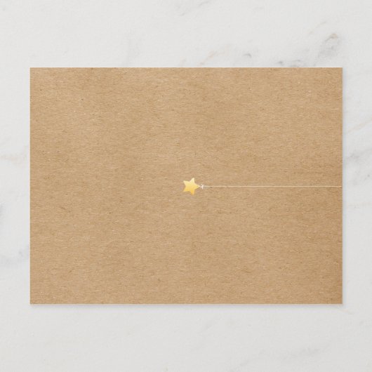 Cute Ready om te barsten Rustieke Neutrale Baby Sh Uitnodiging Briefkaart (Achterkant)