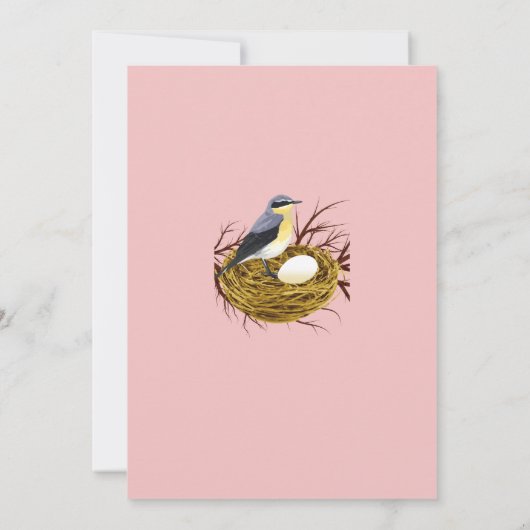 Cute Ready to Hatch-Baby shower Kaart (Achterkant)