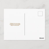 Cute Realistic Groundhog Family Photo Briefkaart (Achterkant)