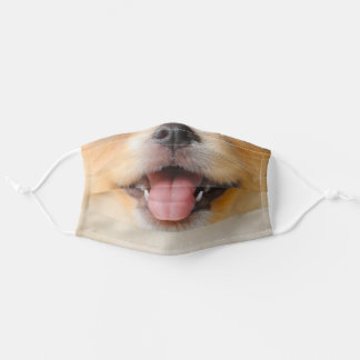 Cute Realistic Pomeranian Dog Mouth Stoffen Mondkapje