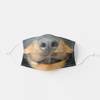 Cute Realistic Rottweiler Dog Mouth Stoffen Mondkapje