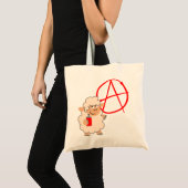 Cute Rebellious Cartoon Sheep Bag Tote Bag (Voorkant (product))