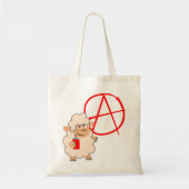 Cute Rebellious Cartoon Sheep Bag Tote Bag (Voorkant)