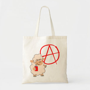 Cute Rebellious Cartoon Sheep Bag Tote Bag
