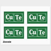 Cute Rechthoekige Sticker (Vel)