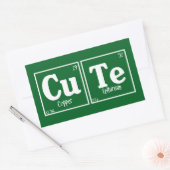 Cute Rechthoekige Sticker (Envelop)