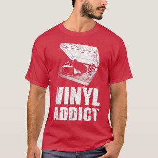 Cute Record Art voor mannen Muziek Vinyl spindle T-shirt