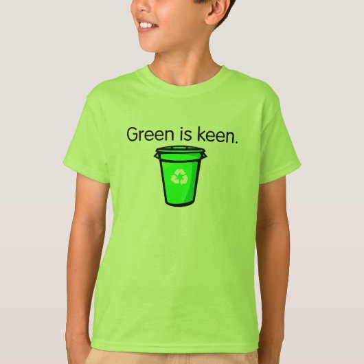 Cute Recycling Shirt voor kinderen (Voorkant)