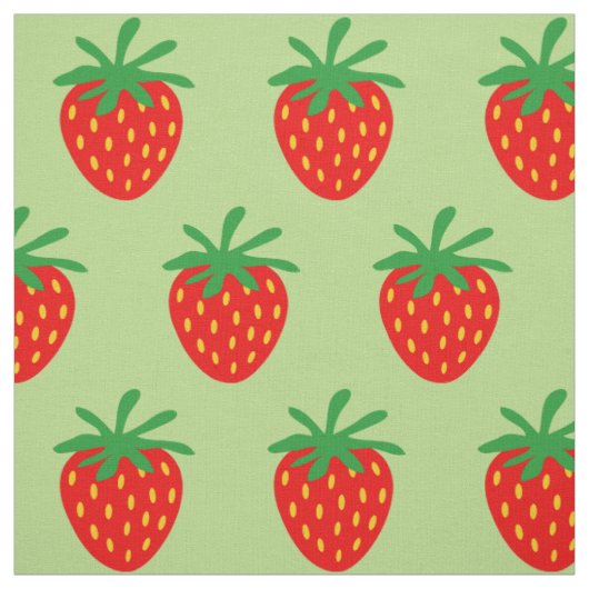 Cute red aardbery Patroon DIY textiel Stof (Swatch)