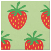 Cute red aardbery Patroon DIY textiel Stof (Close Up)