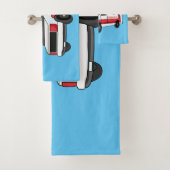 Cute red ambulance van cartoon bad handdoek (Insitu)