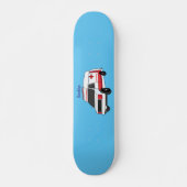 Cute red ambulance van cartoon persoonlijk skateboard (Voorkant)