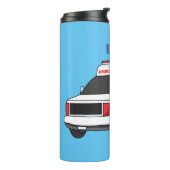 Cute red ambulance van cartoon thermosbeker (Gedraaid links)