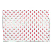 Cute Red Anchors Pattern Kussensloop (Voorkant)