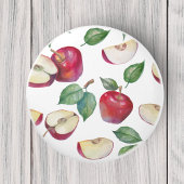 Cute Red Apple Fruit Pattern Keramische Knop