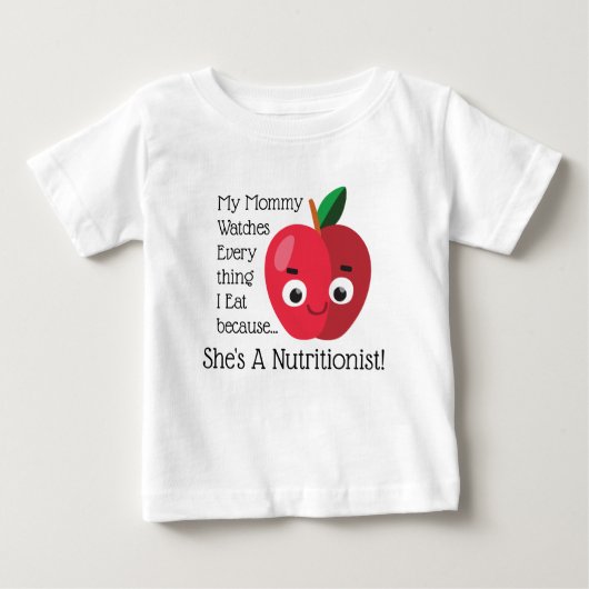 Cute Red Apple Nutritionist (Voorkant)