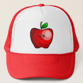 Cute Red Apple Trucker Pet (Voorkant)