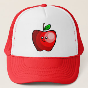 Cute Red Apple Trucker Pet