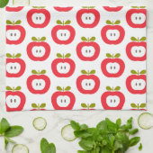 Cute Red Apples Theedoek (Gevouwen)