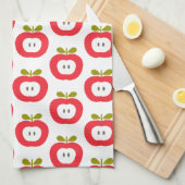 Cute Red Apples Theedoek (Quarter Fold)