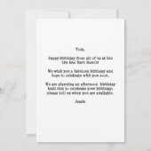 Cute Red Barn Tekening Gepersonaliseerd Happy Birt (Achterkant)