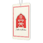 Cute Red Barn Tekening | Ik ben eerder bij de Barn Luchtverfrisser (Links)