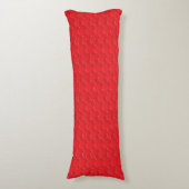Cute red big harts modern patroonbeeld lichaamskussen (Voorkant Verticaal)