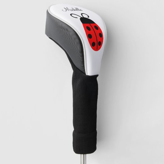 Cute Red Black Ladybug Golfheadcover (Schuin)