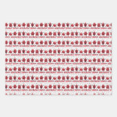 Cute Red Black Ladybugs Happy Birthday Kinderen Inpakpapier Vel (Voorkant)
