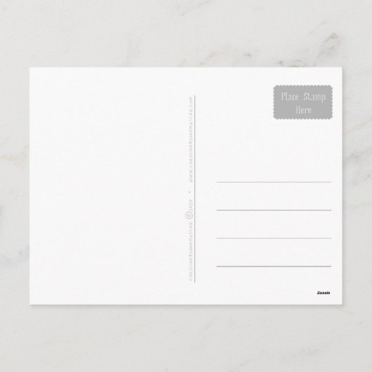 Cute red & blue Robin birds in tree with berries Feestdagenkaart (Achterkant)