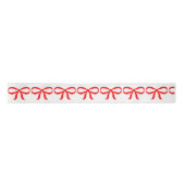 Cute Red Bow Wrapping Paper Satijnen Lint (Voorkant)