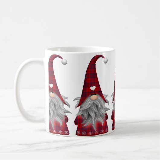 Cute Red Buffalo Pset-kerstgenoom Koffiemok (Links)