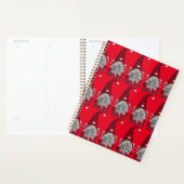 Cute Red Buffalo Pset-kerstgenoom Planner (Display)
