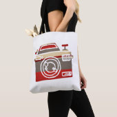 Cute Red Camera Love Heart Fotografie Grafisch Tote Bag (Dichtbij)
