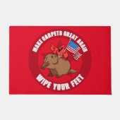 Cute Red Cardinal Make Carpets Great Again Cartoon Deurmat (Voorkant)