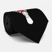 Cute red cardinal Peek Stropdas (Opgerold)