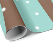 Cute Red Cardinals geperst op wintertreinen Cadeaupapier (Rol Hoek)