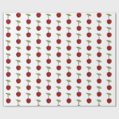 Cute Red Cherries Gift Wrap Cadeaupapier (Vlak)
