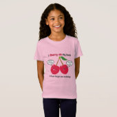 Cute Red Cherry Kawaii Twins Birthday T-shirt (Voorkant volledig)
