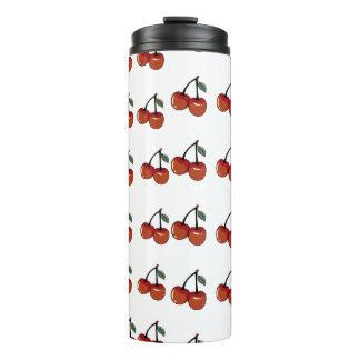 Cute Red Cherry Pattern Stainless Steel Tumbler -  Thermosbeker