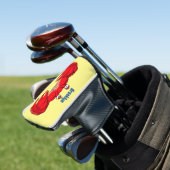 Cute red crab cartoon illustratie golfheadcover (Insitu)