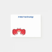 Cute red crab cartoon illustratie post-it® notes (Voorkant)
