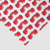 Cute red crab cartoon illustratie tissuepapier (Detail)
