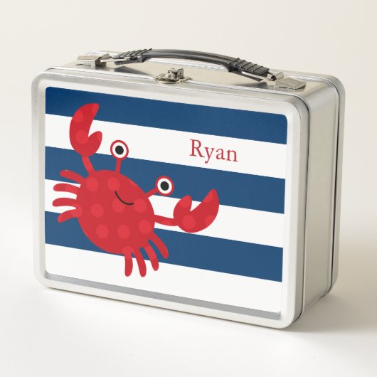 Cute Red Crab Lunch Box (Voorkant)