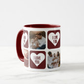 Cute Red Custom Photo I Love You Mok (Voorkant links)
