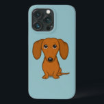 Cute Red Dachshund | Funny Cartoon Wiener Dog Case-Mate iPhone Case<br><div class="desc">Cute Short Haire Red Dachshund Cartoon Dog met Big Floppy Ears en Eyes die omhoog kijken. Een grappige doxiepuppy hond die erg lief en misschien een beetje schuldig lijkt. Dit leuke geval van de de celtelefoon van het hondenliefhebber van de wiener is beschikbaar voor een verscheidenheid van mobiele telefoonmerken. Bekijk...</div>